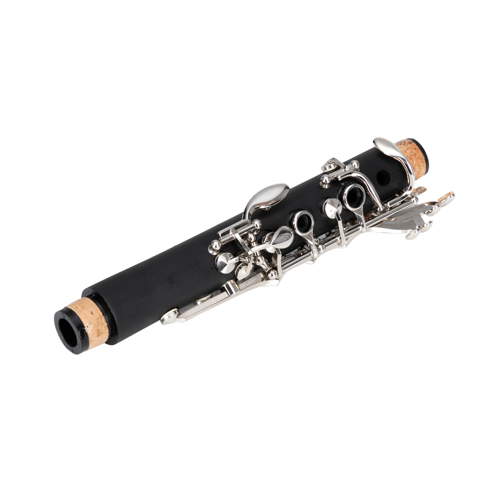 17 Keys Flat B Black Clarinet with Two Mouthpieces Connector for Beginner Student view 15