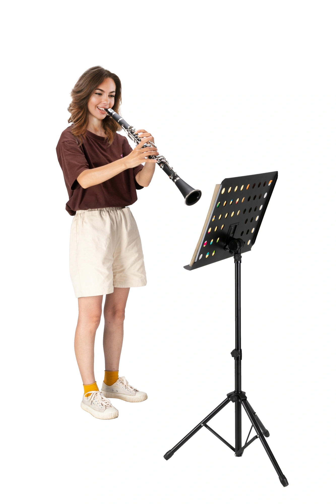 17 Keys Flat B Black Clarinet with Two Mouthpieces Connector for Beginner Student view 24