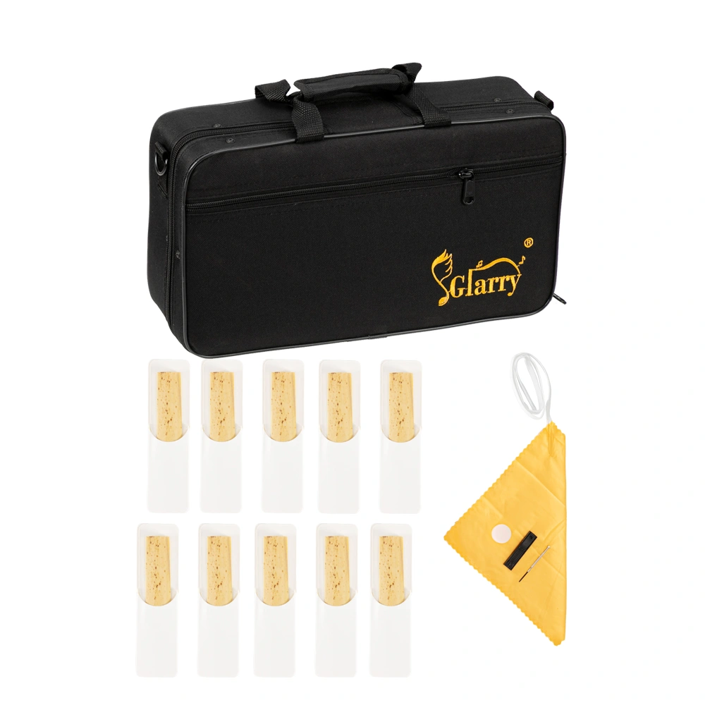 17 Keys Flat B Black Clarinet with Two Mouthpieces Connector for Beginner Student view 29