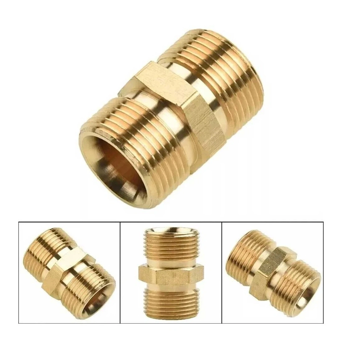 20m High Pressure Washer Hose, M22-14 Series, Braided Reinforced Spray Gun Extension Pipe with Copper Threaded Connector view 4