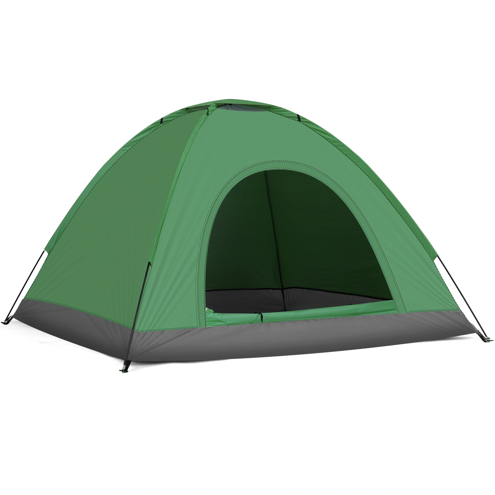 3-4 Person Camping Dome Tent Army Green view 11