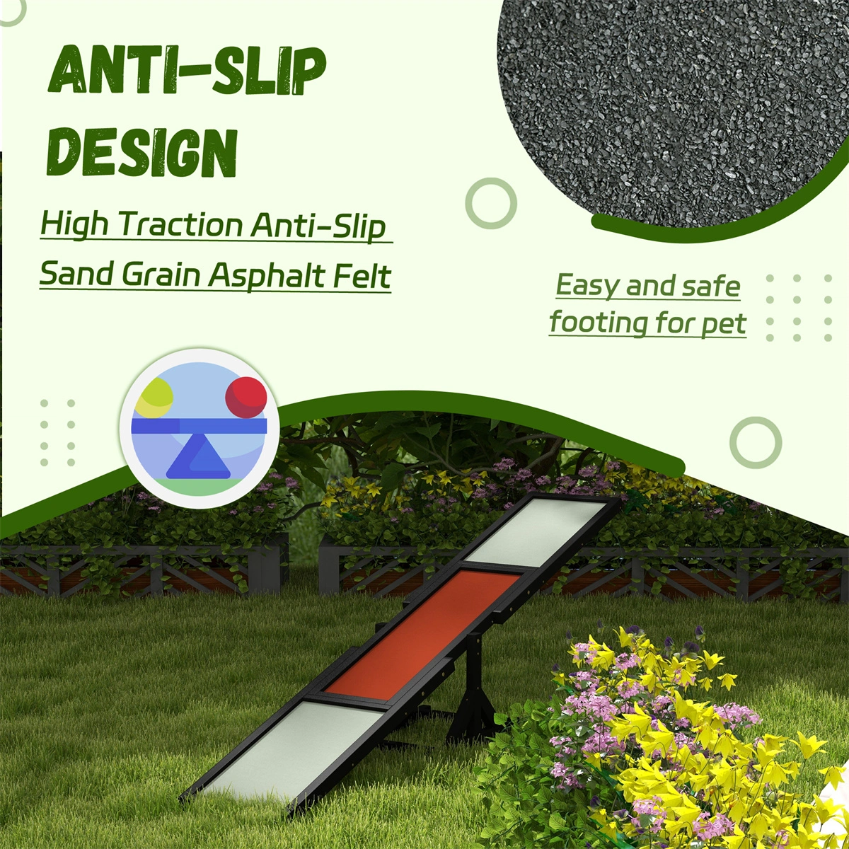 Dog Agility Ramp & Pet Seesaw - Interactive Outdoor Training Equipment for Dogs view 6