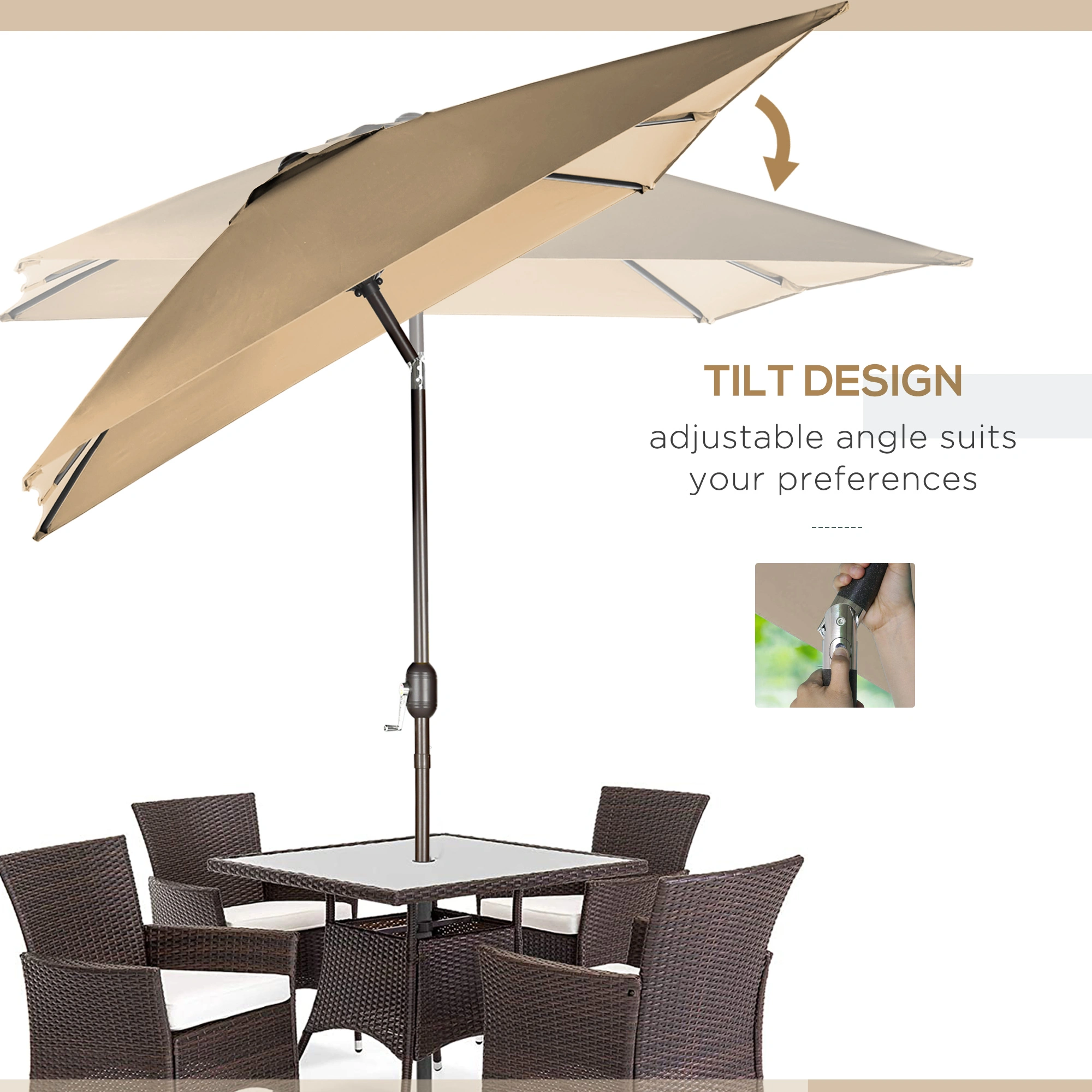 Wall Mounted Umbrella Stand - Rust-Proof Steel Outdoor Umbrella Holder, Wall-Hung Rain Umbrella Rack, Holds 5+ Umbrellas