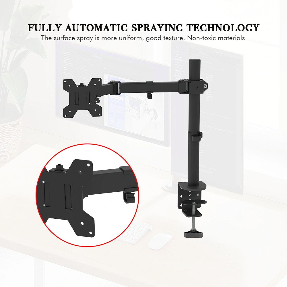 13-27 Inch Adjustable TV Stand Desktop Mount, VESA 100x100, 90° Tilt, 360° Rotation, 180° Swivel, 8kg Load, Model TSND-02 view 4