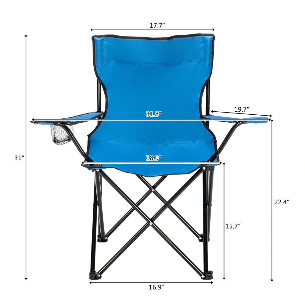Small Camp Chair 80x50x50 Blue view 11