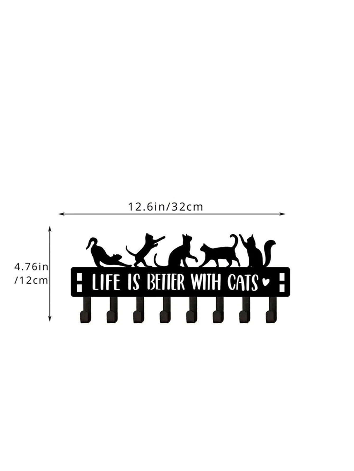 CIFbuy Whimsical Over-The-Door Cat Organizer: 8 Multi-Purpose Hooks for Wall or Door, Playful Yet Functional Home Storage, Key Hooks for Entryway, Bed(TikTok/temu self-pickup orders) view 7