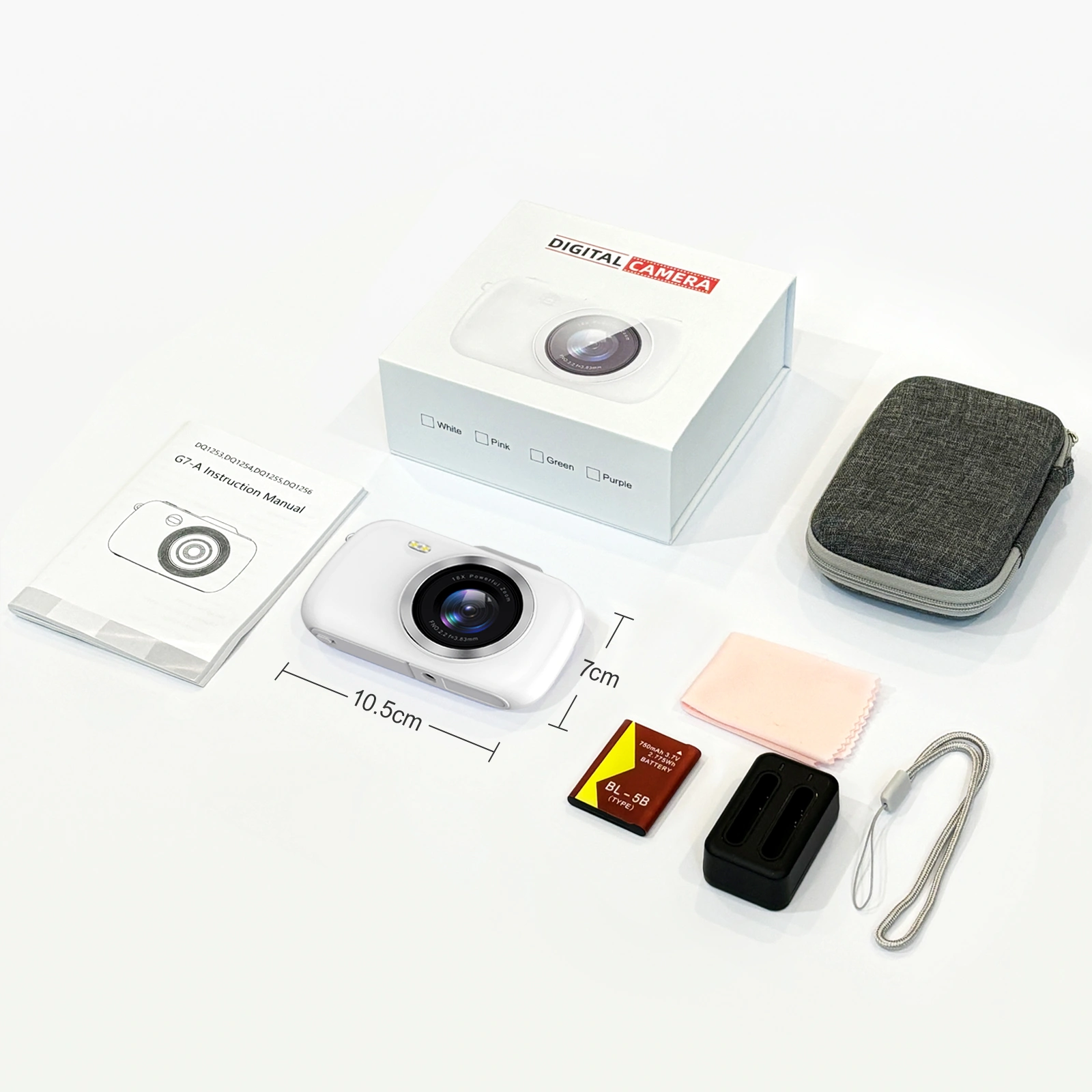 64MP Digital Camera G7, 4K Ultra HD Compact Camera, High Quality Photo & Video Recording for Beginners view 2