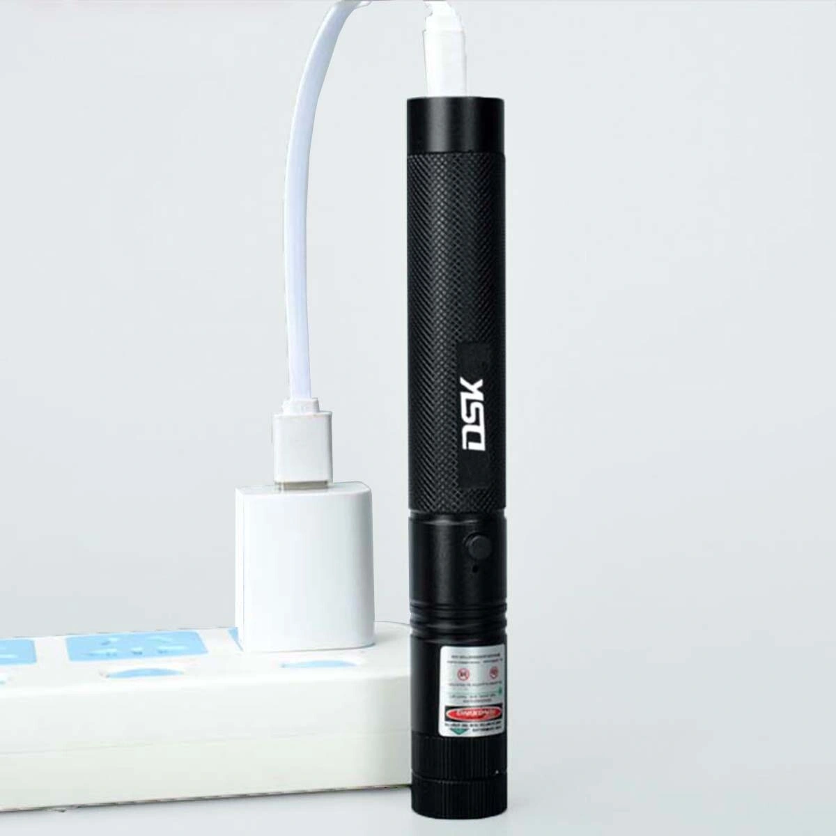 USB Rechargeable 532nm Green Laser Pointer Pen with Star Beam Effect Astronomy Telescope Gift + USB Cable view 2