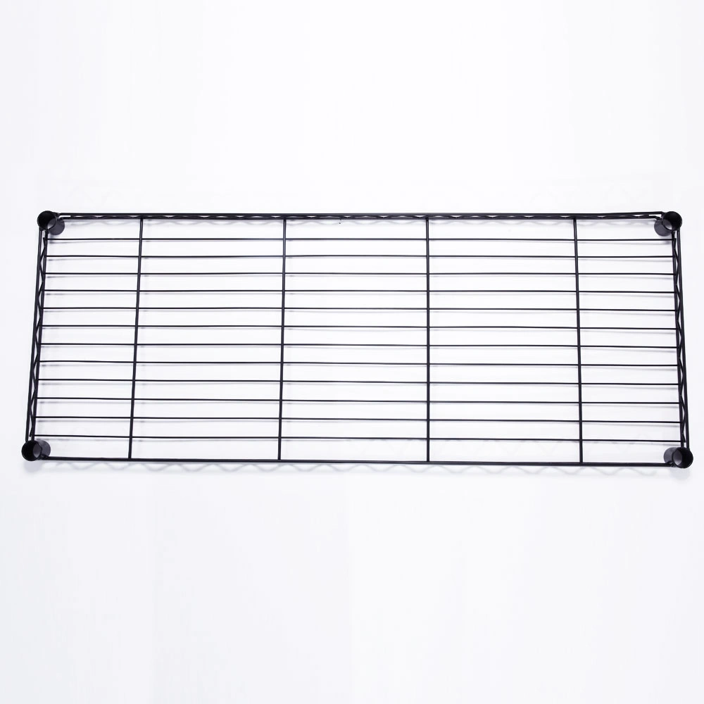 5-Tier Plastic Coated Iron Shelving Unit 165x90x35cm with 1.5" Nylon Wheels Heavy Duty Storage Rack Black view 13