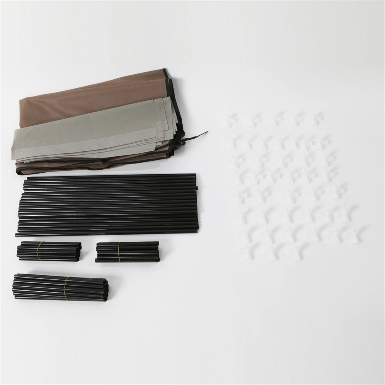 12-Cube Non-Woven Fabric Shoe Rack, 6-Row 2-Line Coffee Storage Organizer view 2