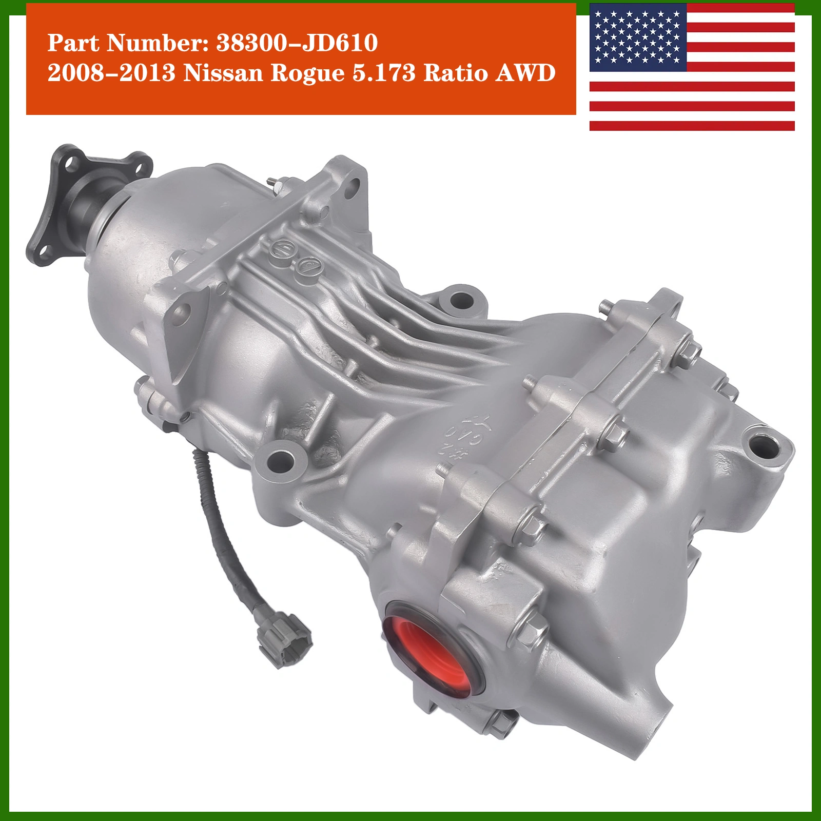Rear Differential Carrier Assembly 5.173 Ratio Fits Nissan Rogue 2008-2013 AWD Rogue Select 2014-2015 2.5L 38300JD610 view 2