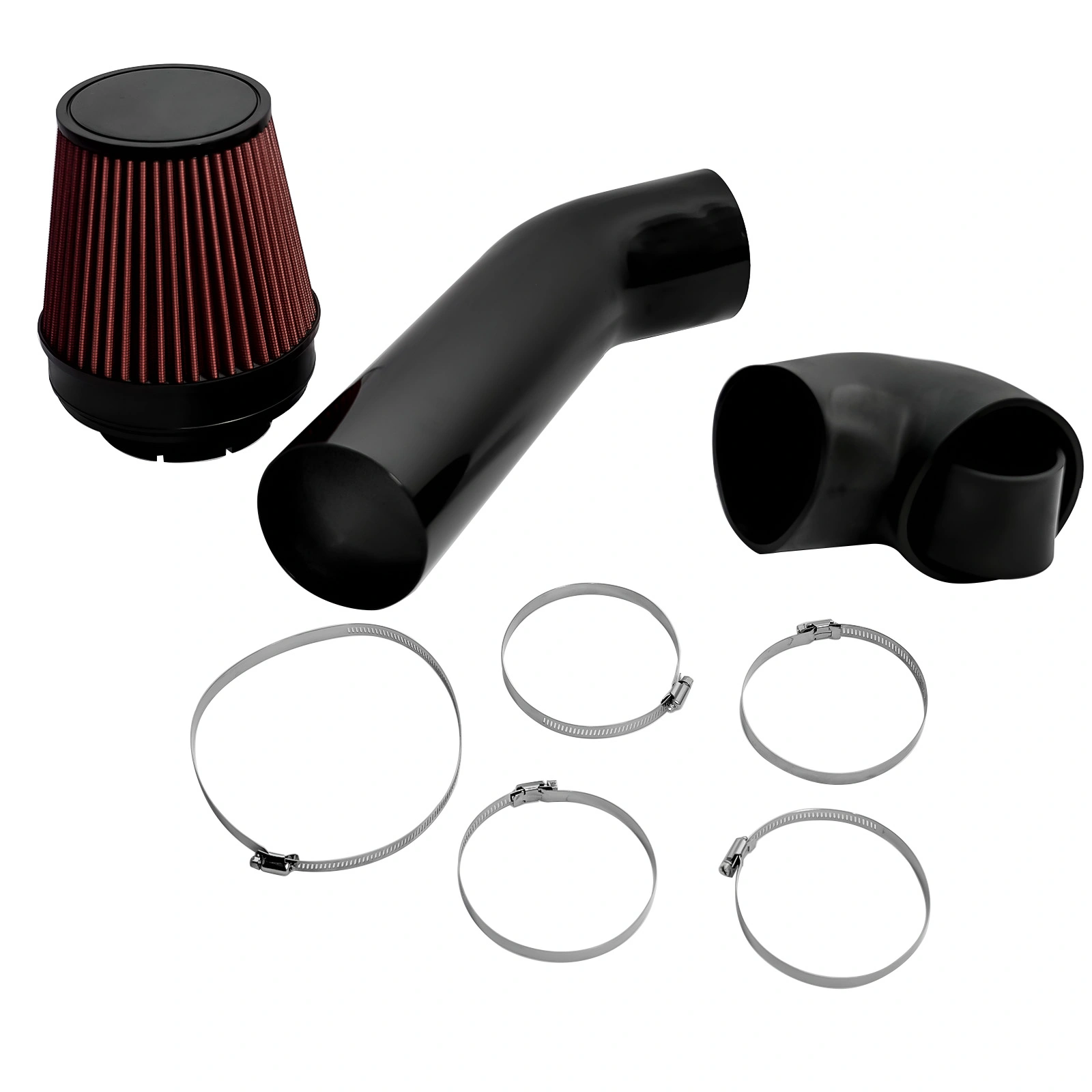 4 Inch LS Swap Cold Air Intake Kit w/ Filter for LSX LS1 LS2 4.8L 5.3L 5.7L 6.0L Engine view 4