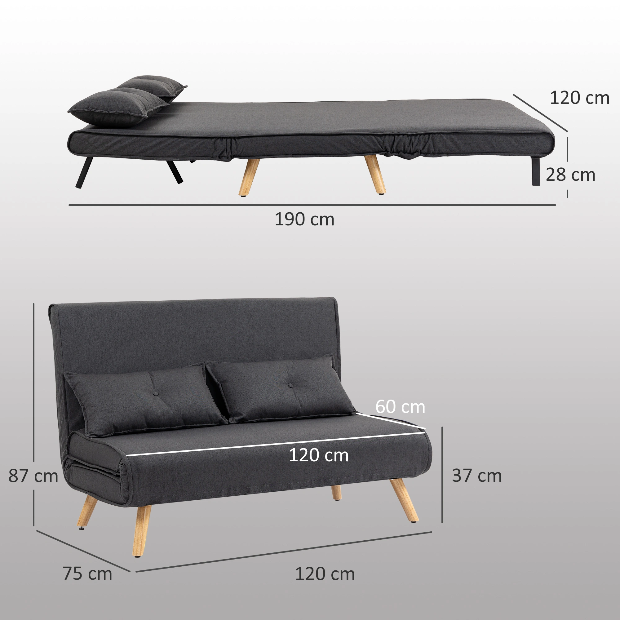 Modern Lounge Sofa Chair | Plush Accent Armchair for Living Room Bedroom view 2