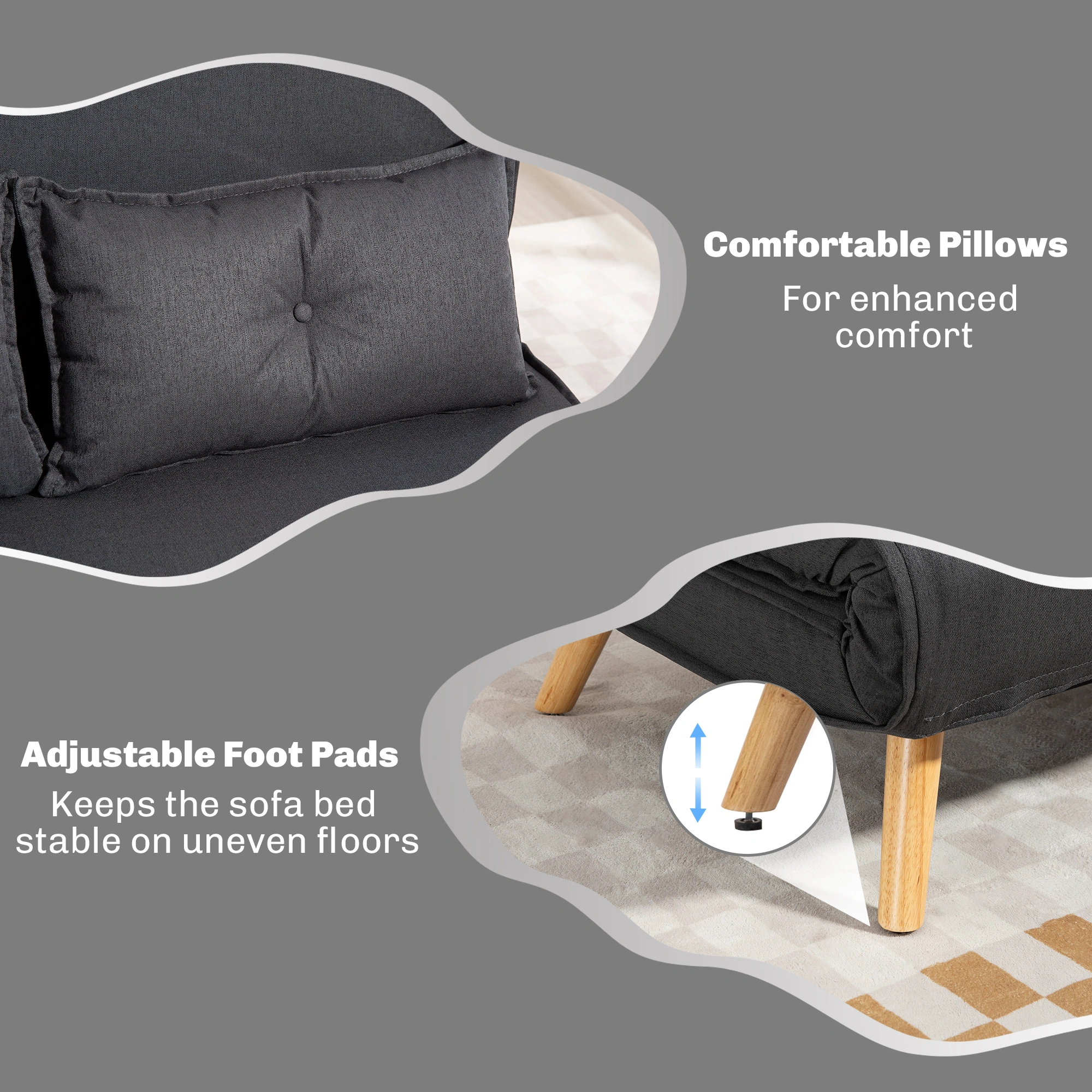 Modern Lounge Sofa Chair | Plush Accent Armchair for Living Room Bedroom view 3