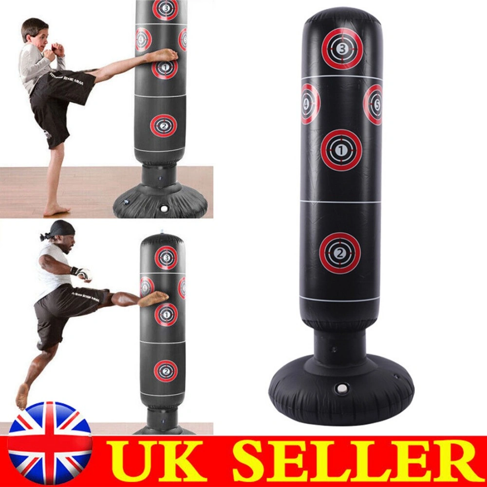 155cm Inflatable Standing Punch Bag, Free Boxing Kick MMA Training Bag for Kids Adults view 2