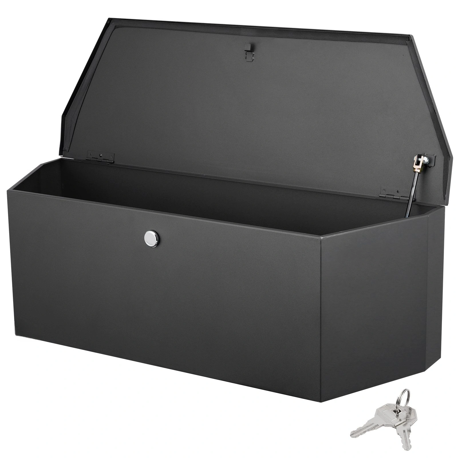 36 Inch Heavy Duty Steel Trailer Tongue Toolbox, 12x12 Utility Storage with Lock and Keys for Pickup Truck Bed RV Trailer