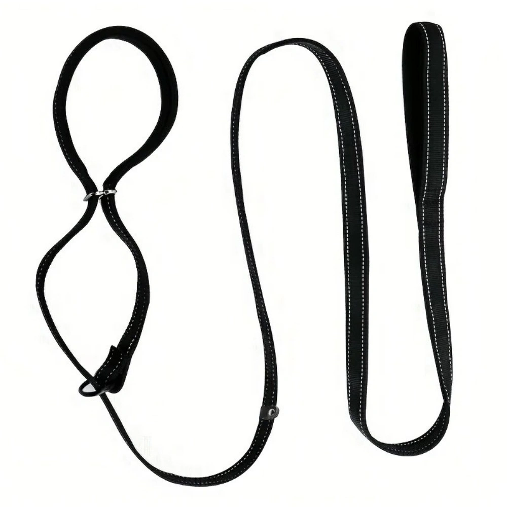 Figure 8 Dog Lead Strap with Padded Loop Handle Nose Grip Soft Comfortable Nylon Puppy Leash view 4