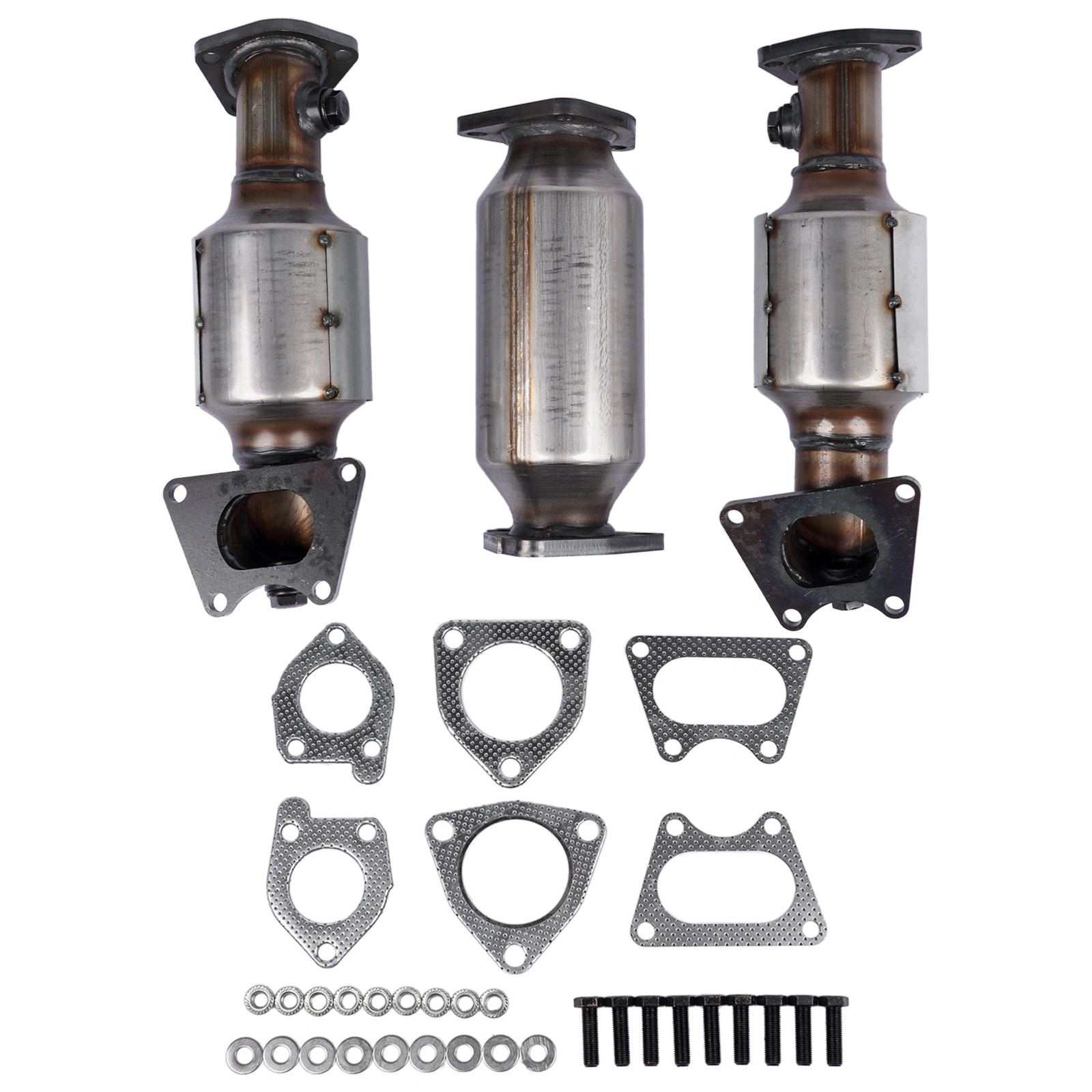 3x Catalytic Converters Kit Fit for Honda Accord 3.0L 2003-2007 45106 45107 45108 view 5