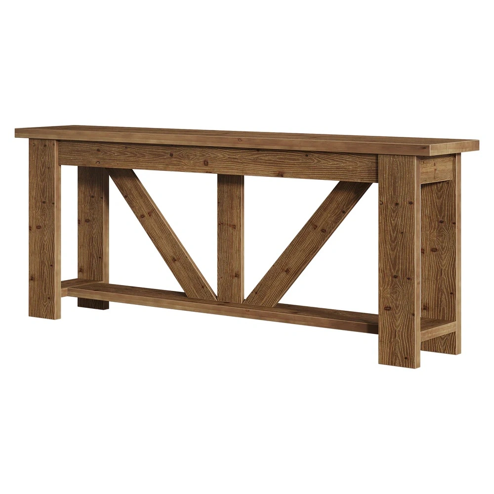 Modern Long Console Table, Narrow Entryway Sofa Table with Storage Shelf, Hallway Table for Living Room, Entryway, Bedroom, Hallway view 3