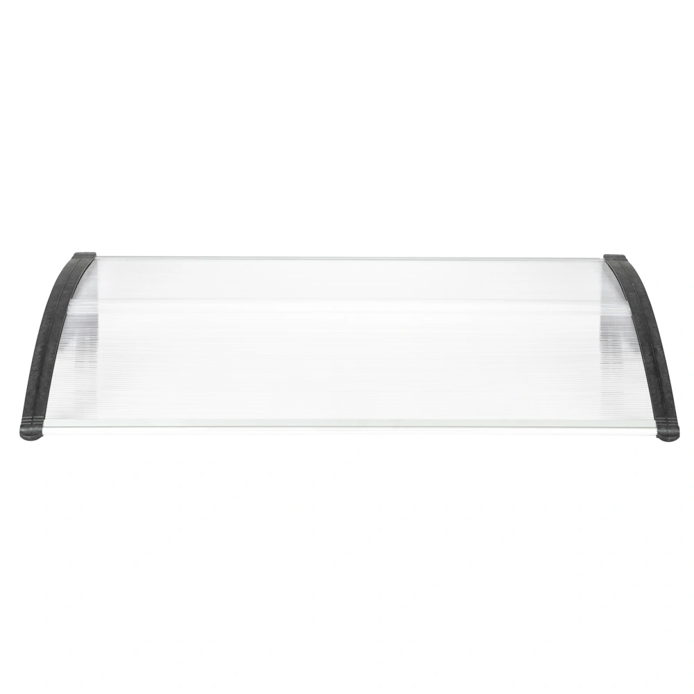 HT-120 Door Window Rain Canopy 120 x 80 Eaves Cover with White & Black Brackets Outdoor Awning Protector view 5