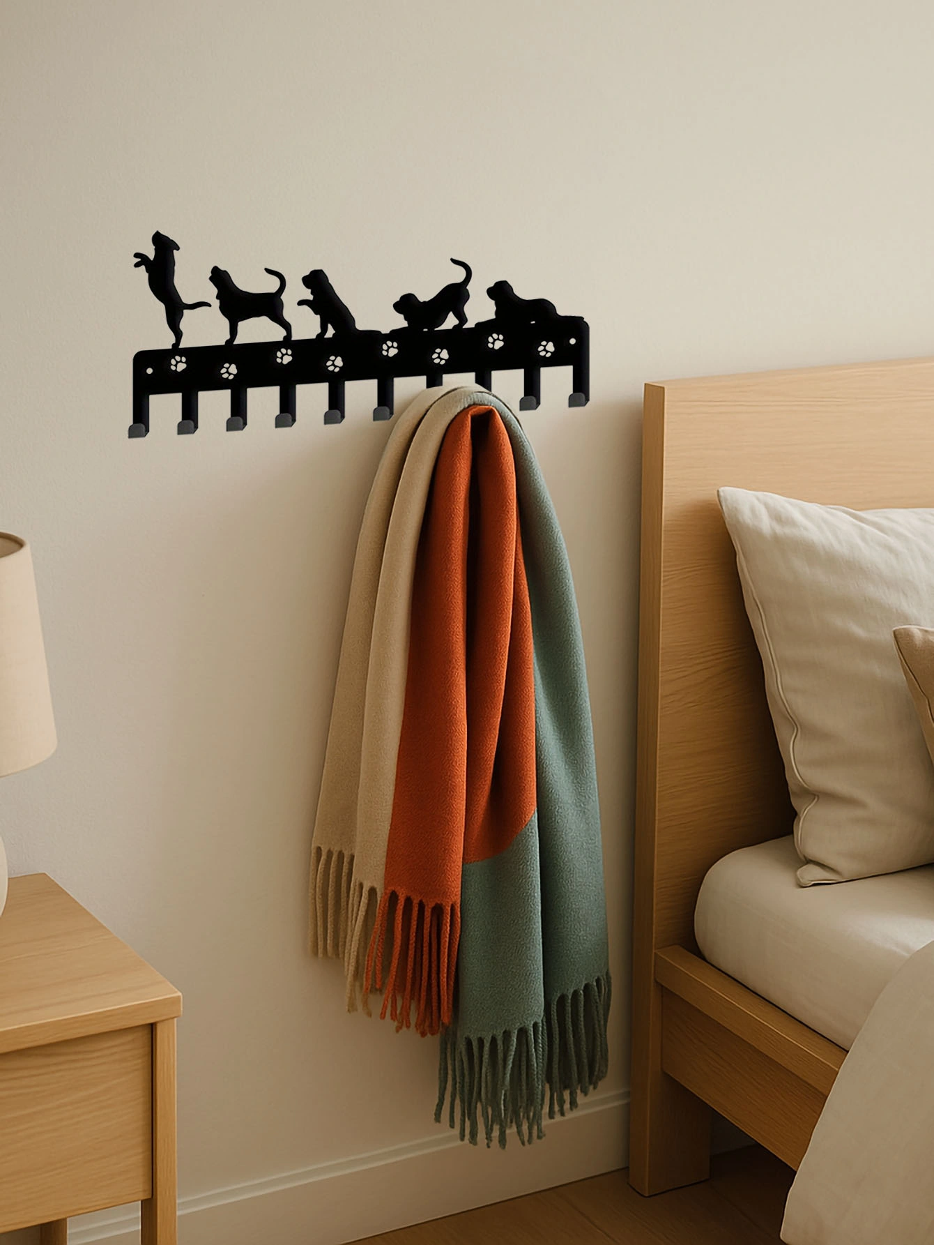 CIFbuy™ Create An Organized Oasis: Animal-Inspired Upright Keychain Hook Rack - Detachable Wall Storage | Utility For Every Space Wall Sculptures.(TikTok/temu self-pickup orders)