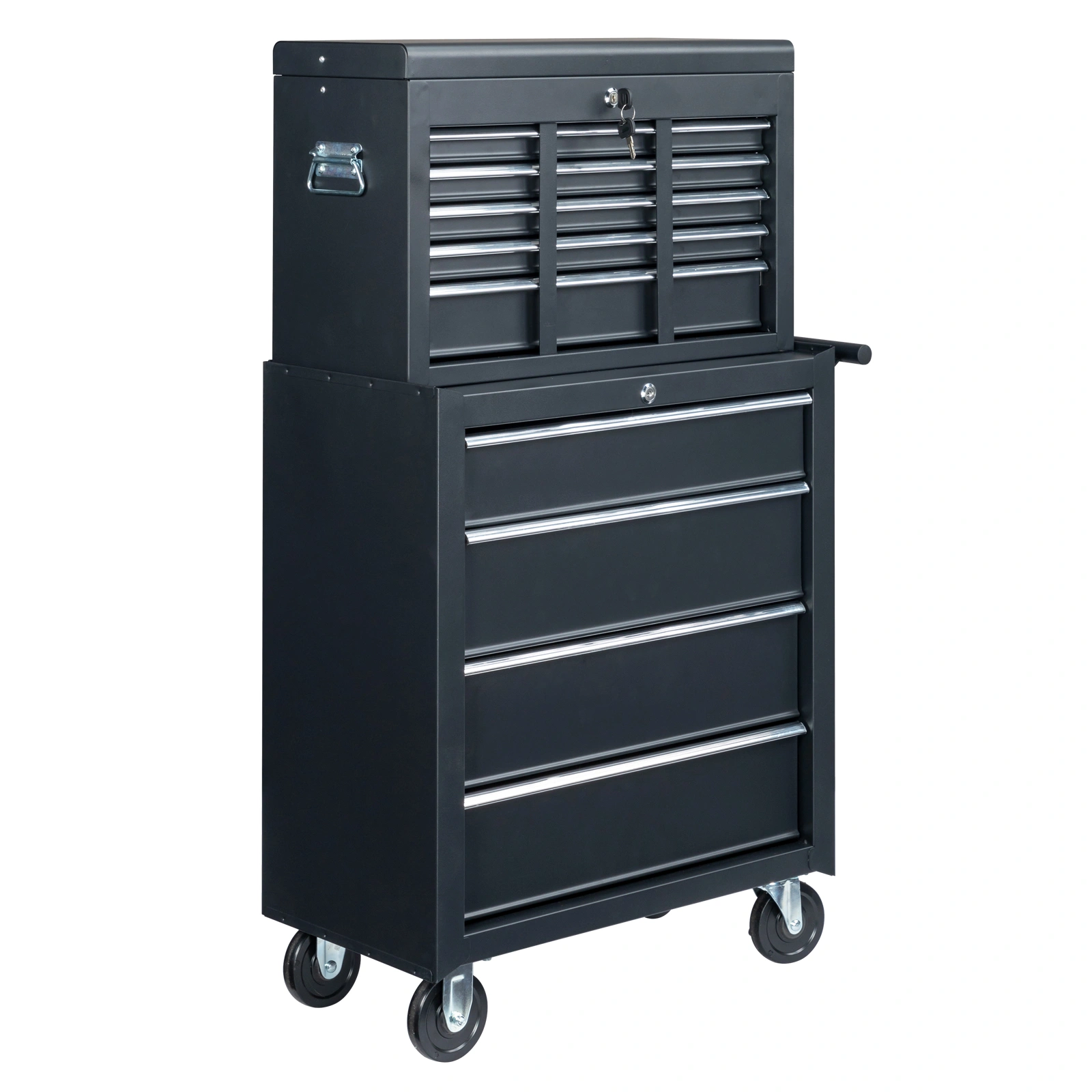 steel tool box black view 15