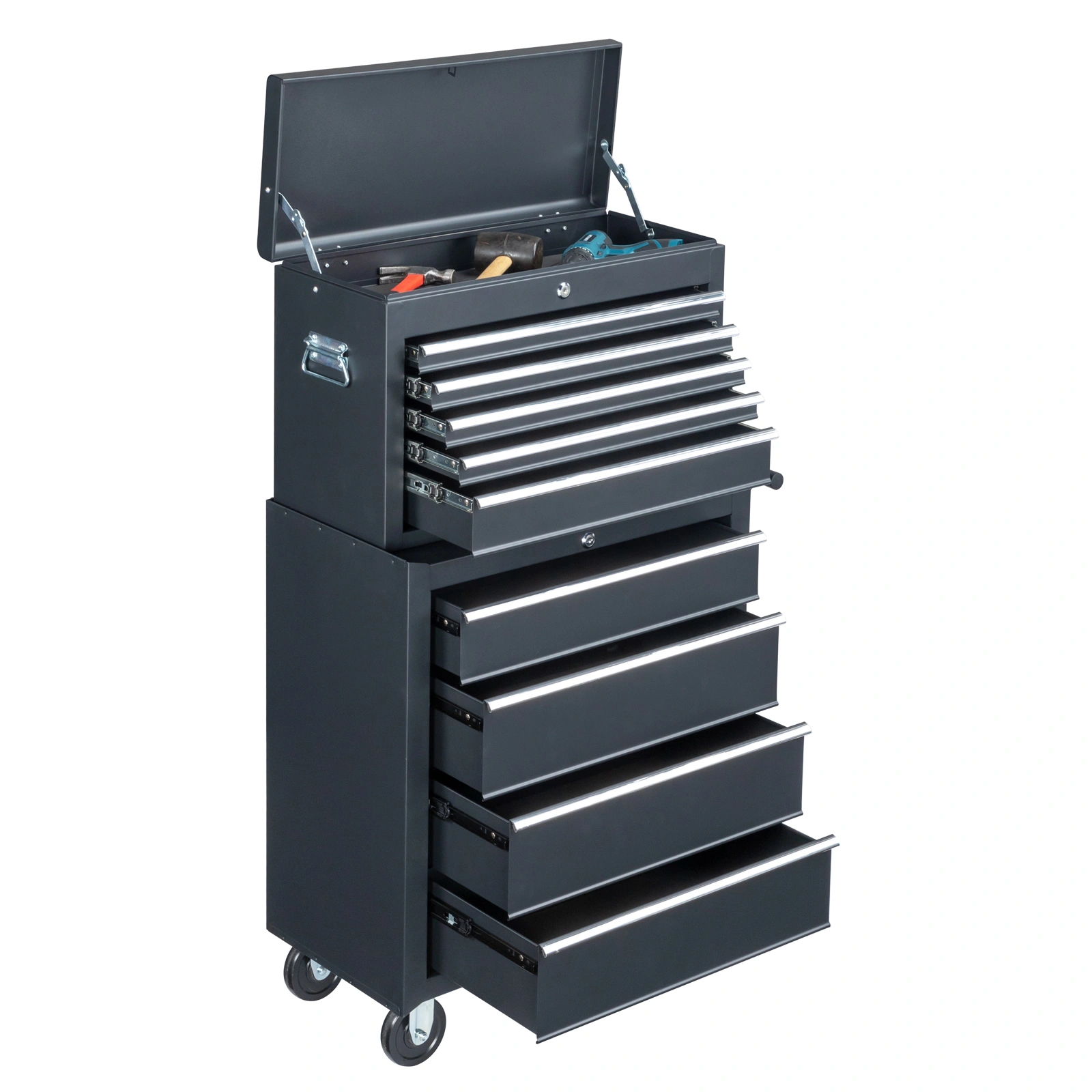 steel tool box black view 19