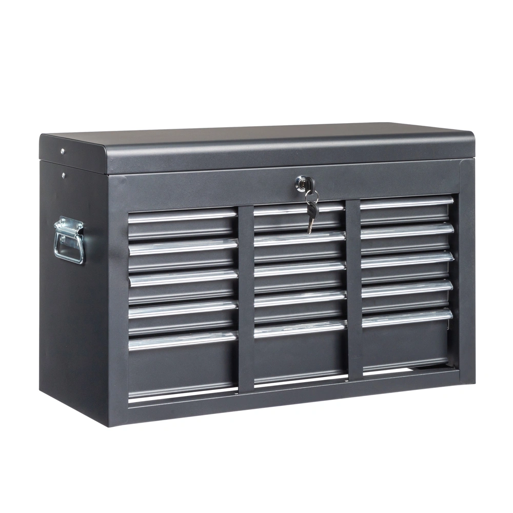 steel tool box black view 2