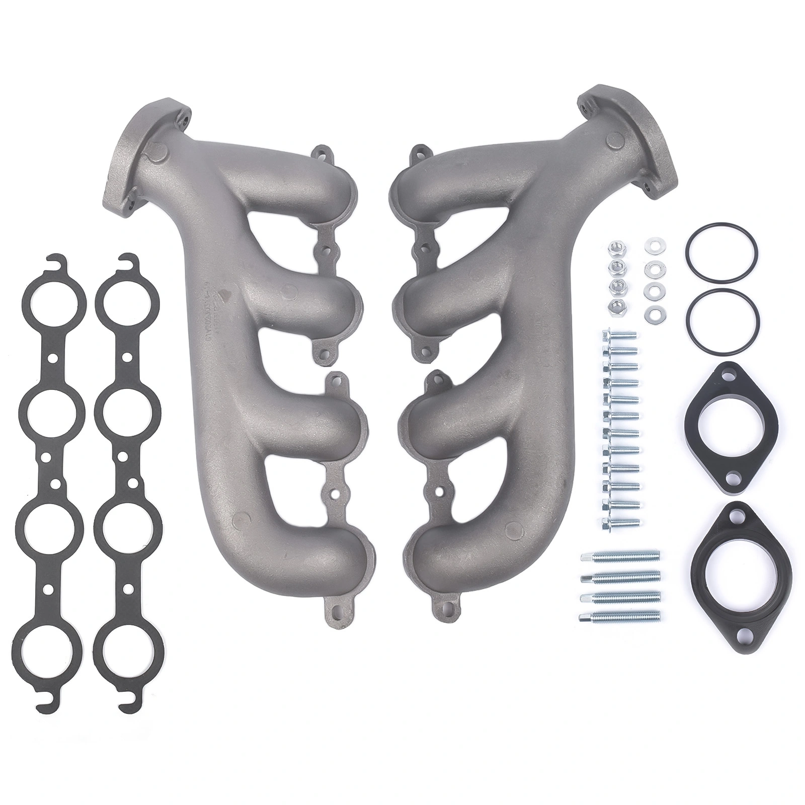 LS Swap Cast Iron Exhaust Manifold Headers for Chevy Corvette Camaro LS1 LS2 LS3 9988-R-BLEM view 3