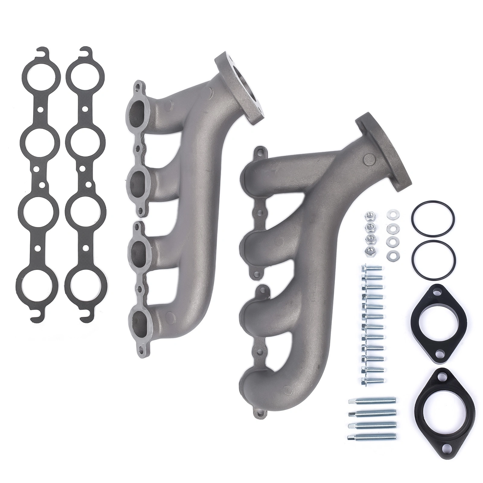 LS Swap Cast Iron Exhaust Manifold Headers for Chevy Corvette Camaro LS1 LS2 LS3 9988-R-BLEM view 5