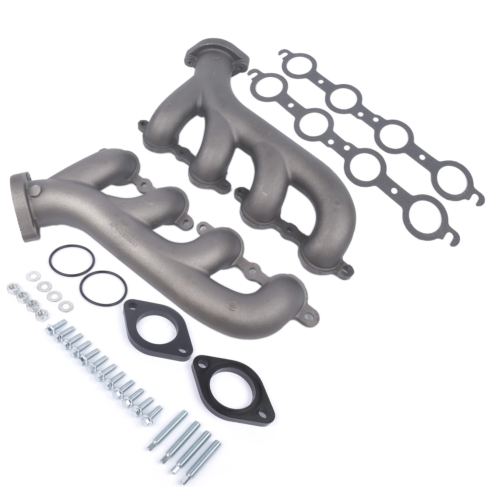 LS Swap Cast Iron Exhaust Manifold Headers for Chevy Corvette Camaro LS1 LS2 LS3 9988-R-BLEM view 6