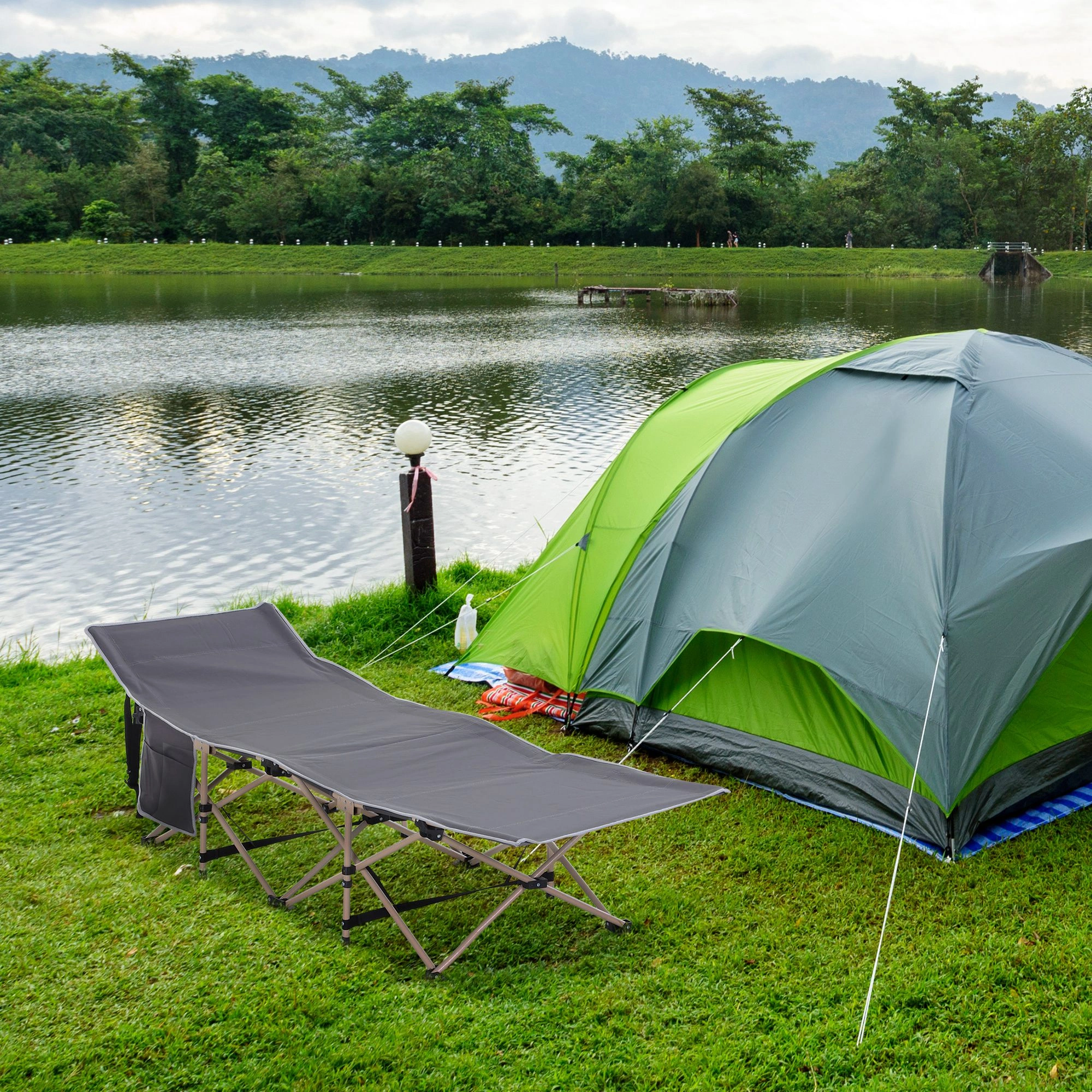 Heavy Duty Folding Camping Chairs - Portable Outdoor Gear w/ Carry Bag, Quick Setup for Hiking, Beach & Picnic view 2
