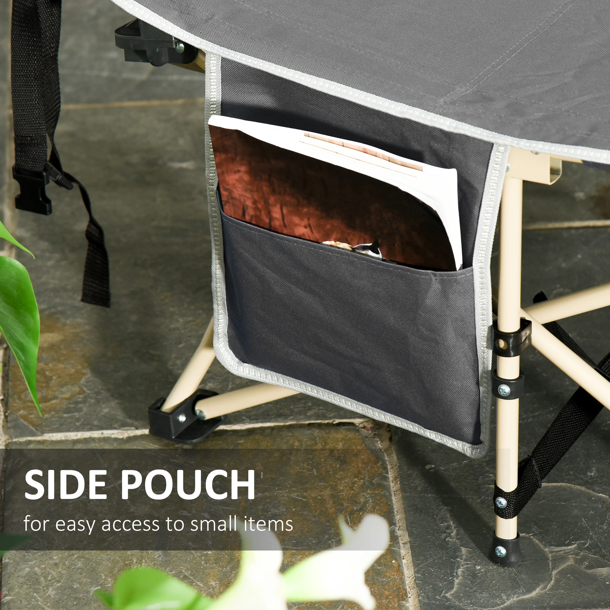 Heavy Duty Folding Camping Chairs - Portable Outdoor Gear w/ Carry Bag, Quick Setup for Hiking, Beach & Picnic view 3