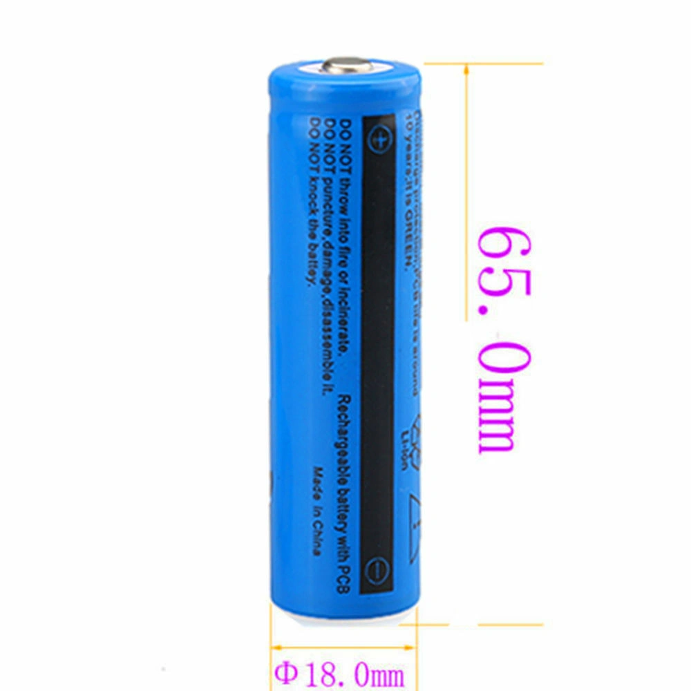 4pcs 3000mAh 18650 Rechargeable Battery 3.7V 3000mAh for Fashlight Headlamp 2-Pack EU Charger Bundle view 3