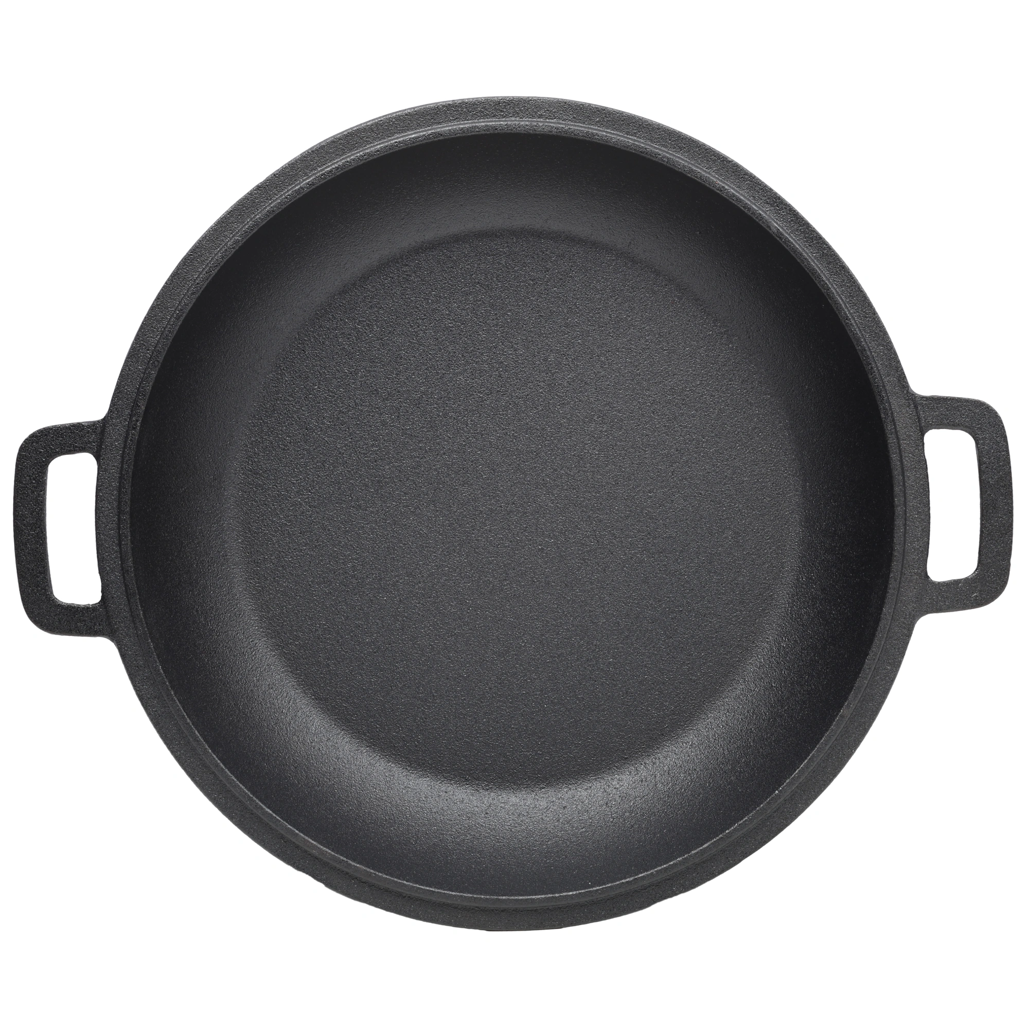 Pre-Seasoned Cast Iron Dutch Oven 5Qt - 2-in-1 Dual Handle Camping Pot with 2pcs Silicone Handles Covers, Outdoor Frying Pan for Campfire, BBQ, Fireplace, Grill Cooking & Baking view 14