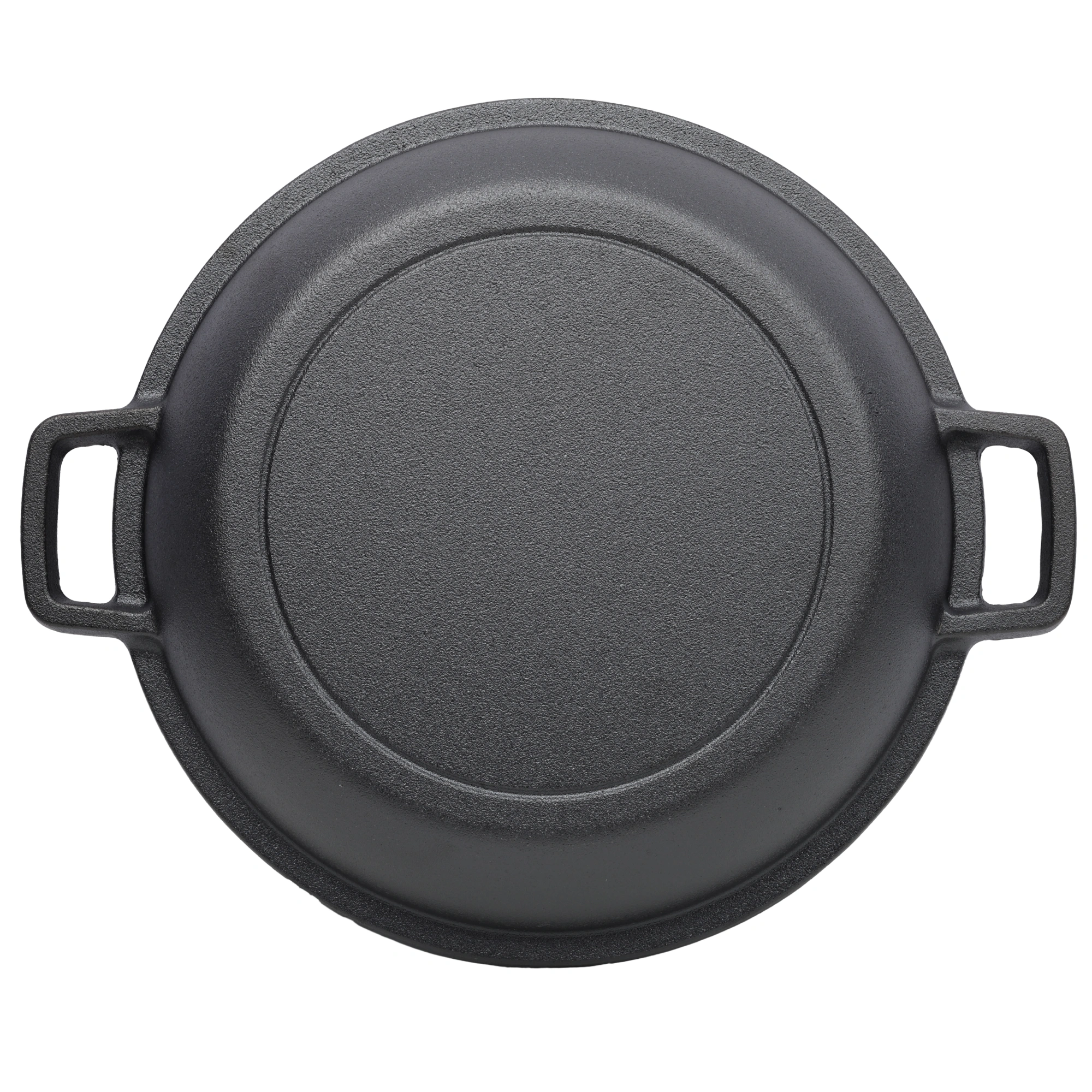 Pre-Seasoned Cast Iron Dutch Oven 5Qt - 2-in-1 Dual Handle Camping Pot with 2pcs Silicone Handles Covers, Outdoor Frying Pan for Campfire, BBQ, Fireplace, Grill Cooking & Baking view 15