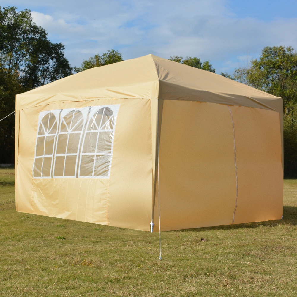 3 x 3m Two Doors & Two Windows Practical Waterproof Right-Angle Folding Tent Khaki view 21