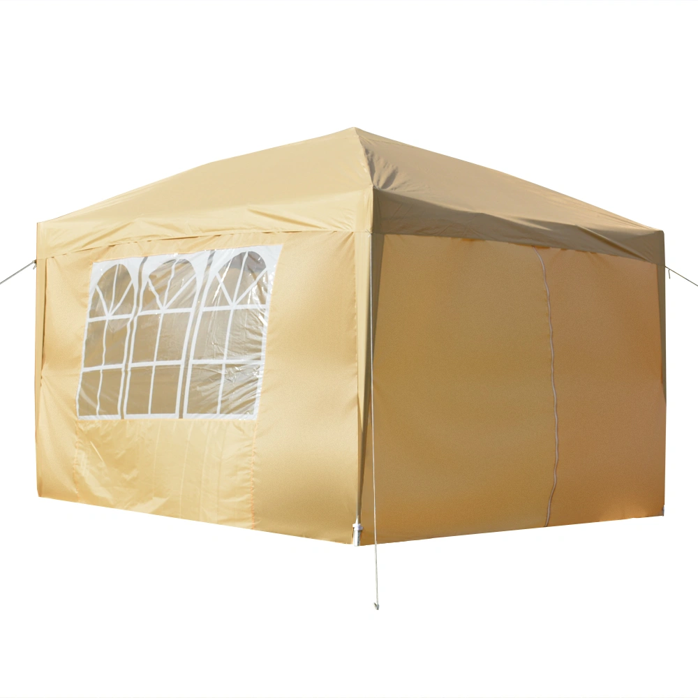 3 x 3m Two Doors & Two Windows Practical Waterproof Right-Angle Folding Tent Khaki view 22
