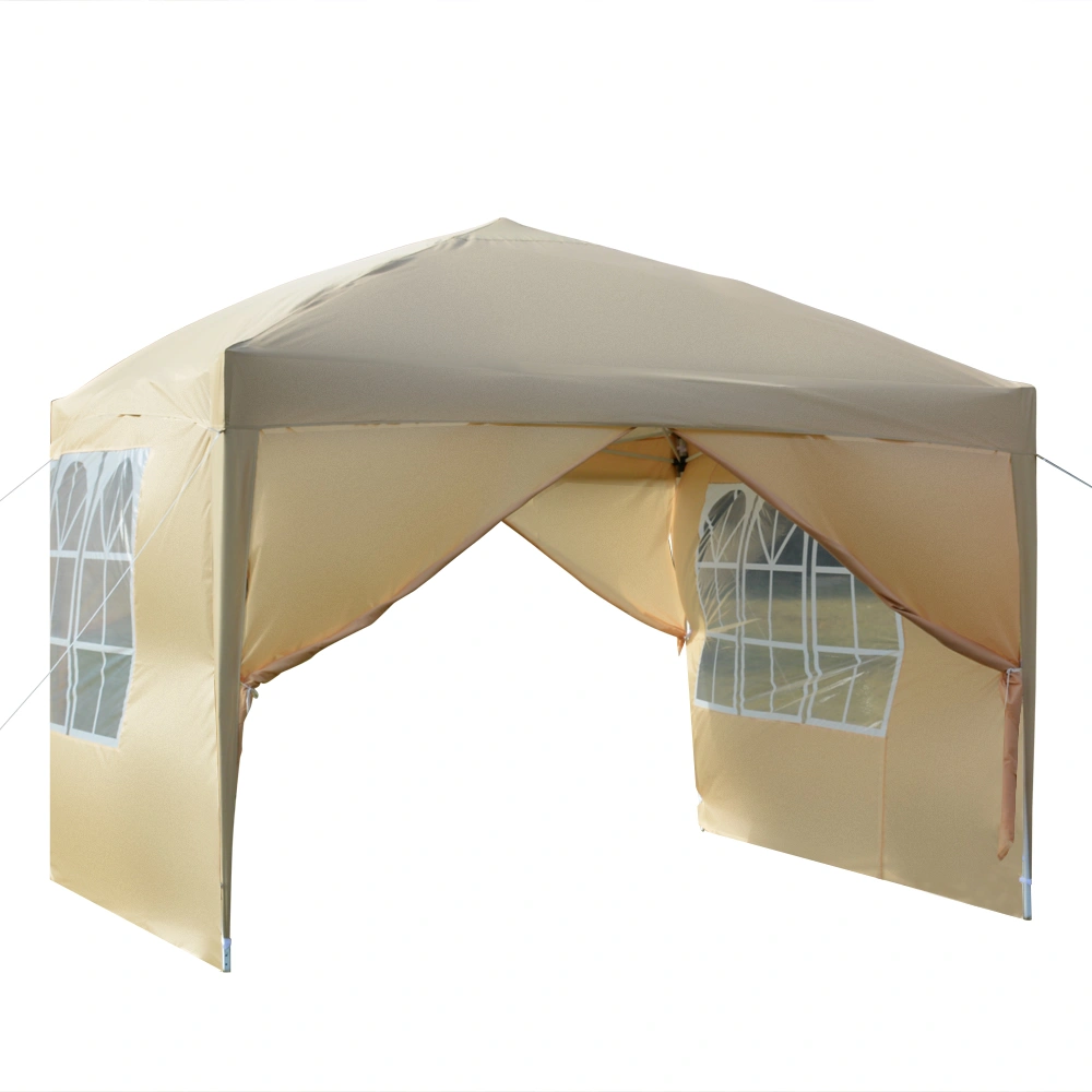 3 x 3m Two Doors & Two Windows Practical Waterproof Right-Angle Folding Tent Khaki view 28