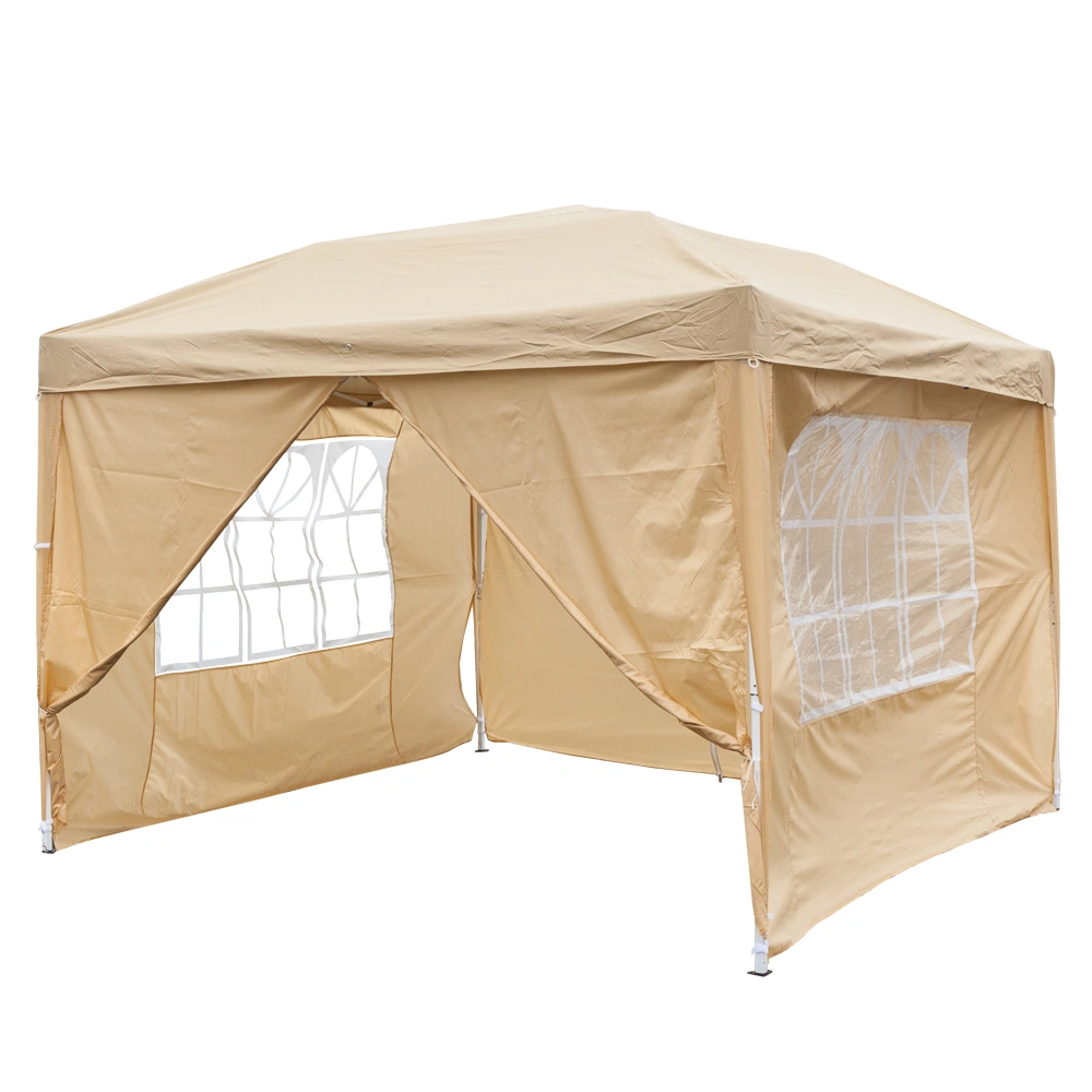 3 x 3m Two Doors & Two Windows Practical Waterproof Right-Angle Folding Tent Khaki view 54