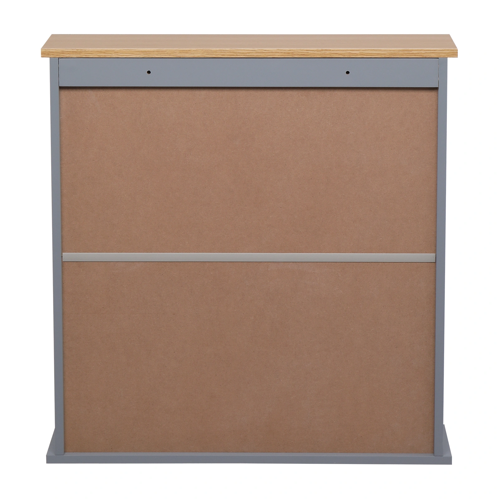 2-Door Gray Bathroom Wall Cabinet with Mirrored Doors, 1 Interior Storage Shelf, MDF Construction for Vanity & Toilet view 20