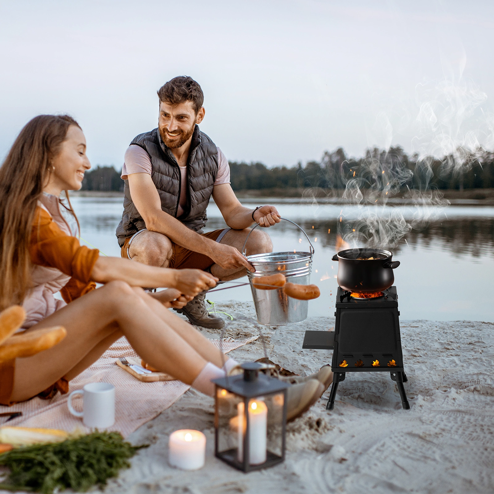 27*27*34cm wood camping stove view 4