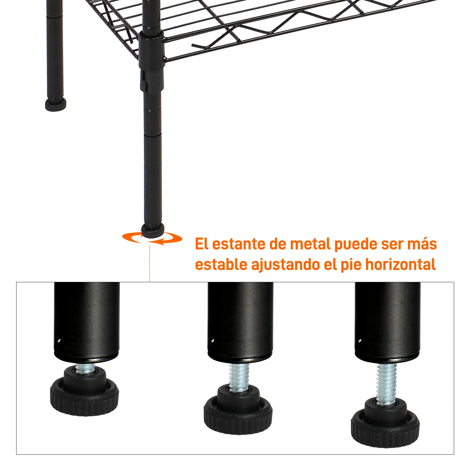 Changeable Assembly Floor Standing Carbon Steel Storage Rack Black view 18