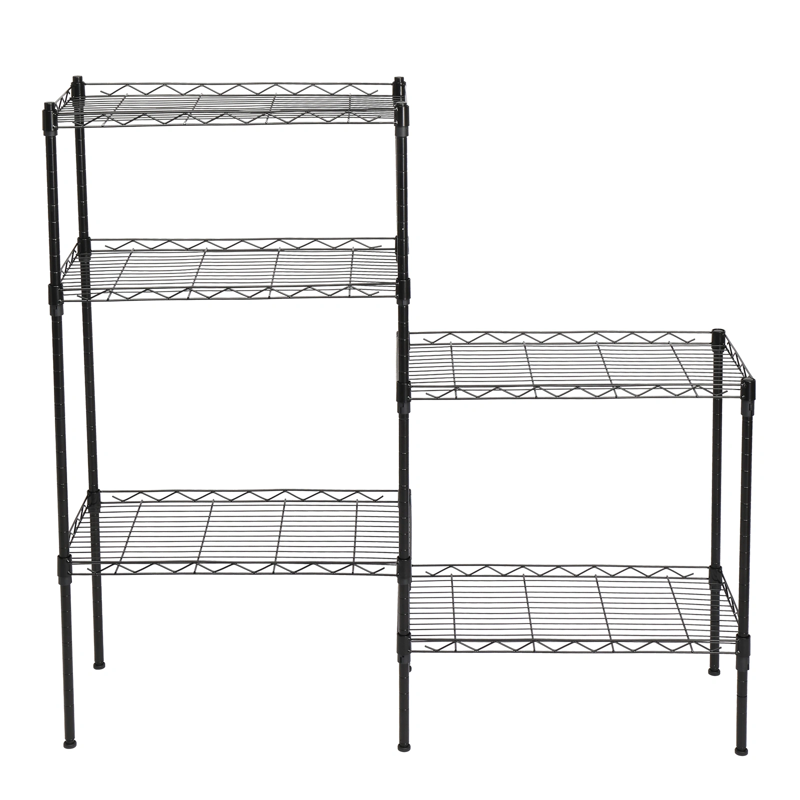 Changeable Assembly Floor Standing Carbon Steel Storage Rack Black view 19