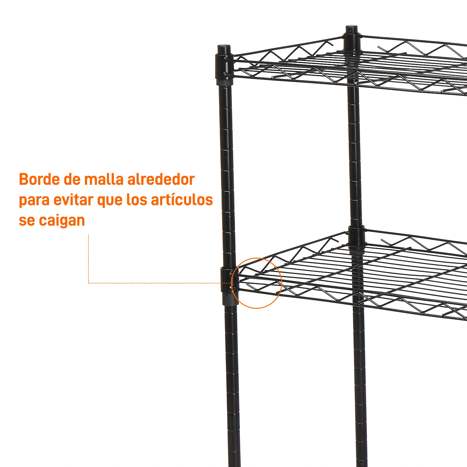 Changeable Assembly Floor Standing Carbon Steel Storage Rack Black view 22