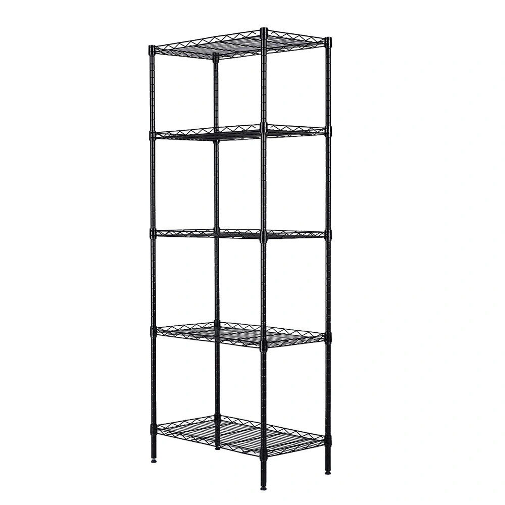 Changeable Assembly Floor Standing Carbon Steel Storage Rack Black view 7