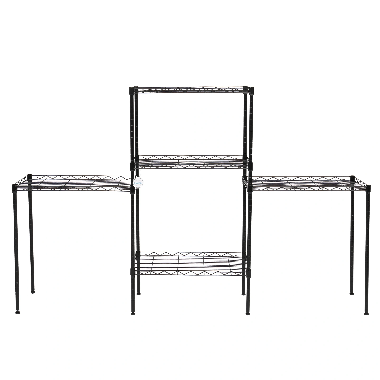 Changeable Assembly Floor Standing Carbon Steel Storage Rack Black view 9