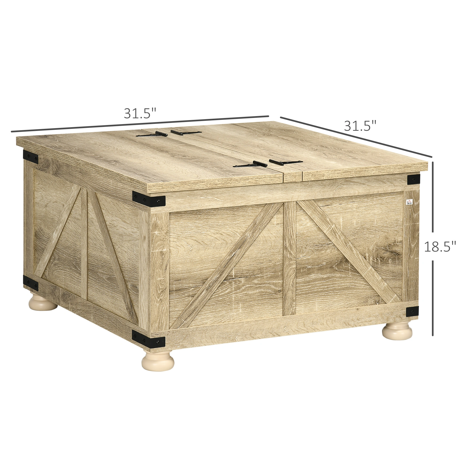 Rattan Coffee Table, Natural Wicker End Table with Storage Shelf for Living Room, Boho Style view 2