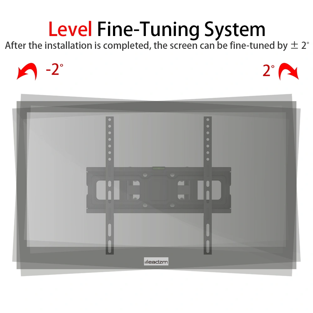 LEADZM 26-55" Double Pendulum TV Stand TMDS-105 40Kg VESA 400x400 ±10° Tilt view 4
