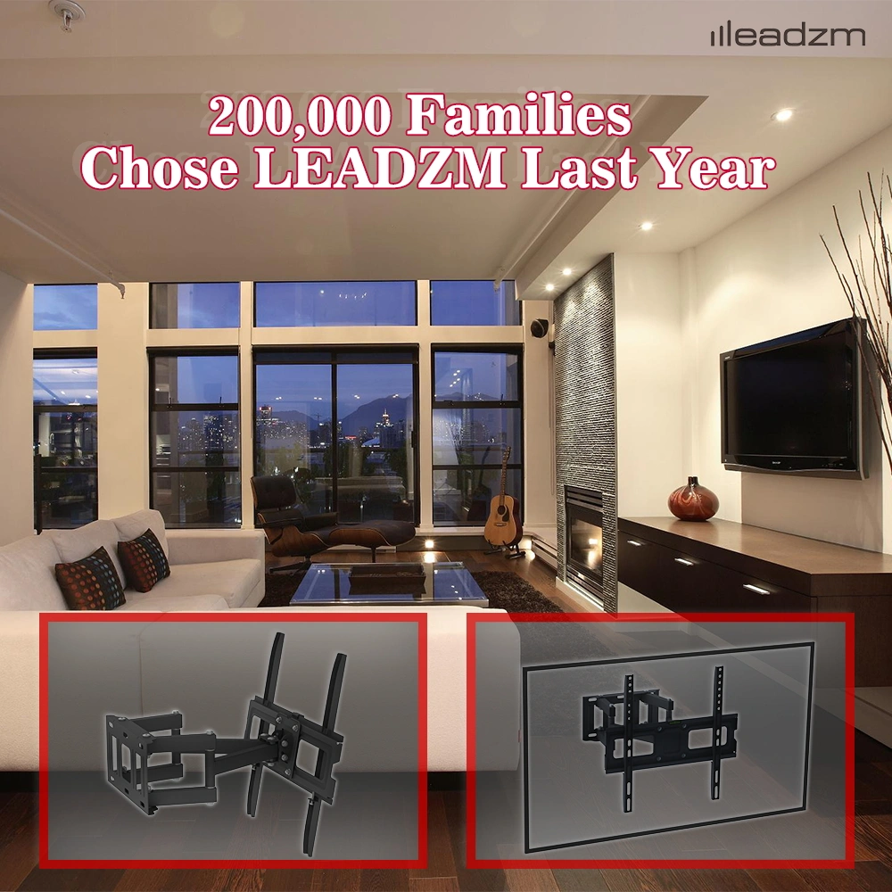 LEADZM 26-55" Double Pendulum TV Stand TMDS-105 40Kg VESA 400x400 ±10° Tilt view 7